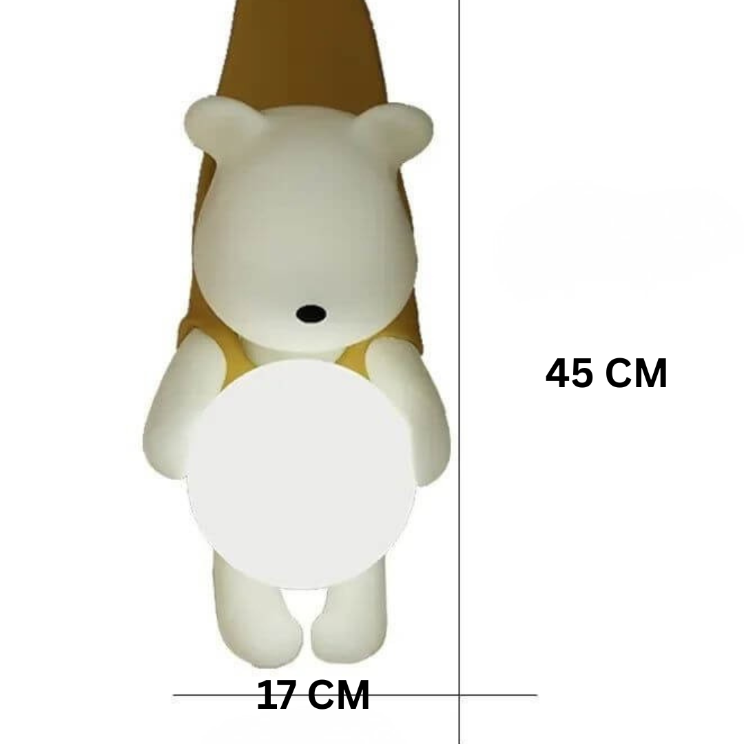 Hanging Bear Wall Light – Soft Glow Nursery & Kids Room Lamp