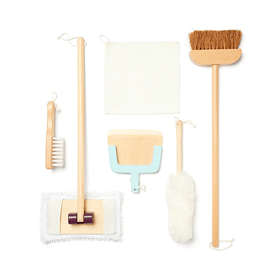 Little Helper Wooden Cleaning Set – 6-Piece Play Kit