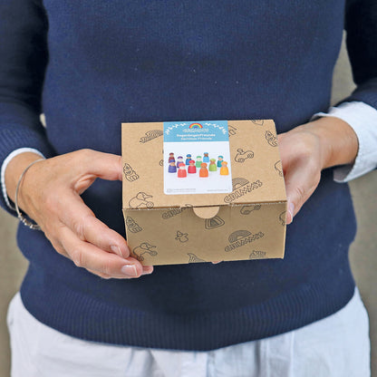 Pure Joy Wooden Rainbow Friends – 12-Piece Set