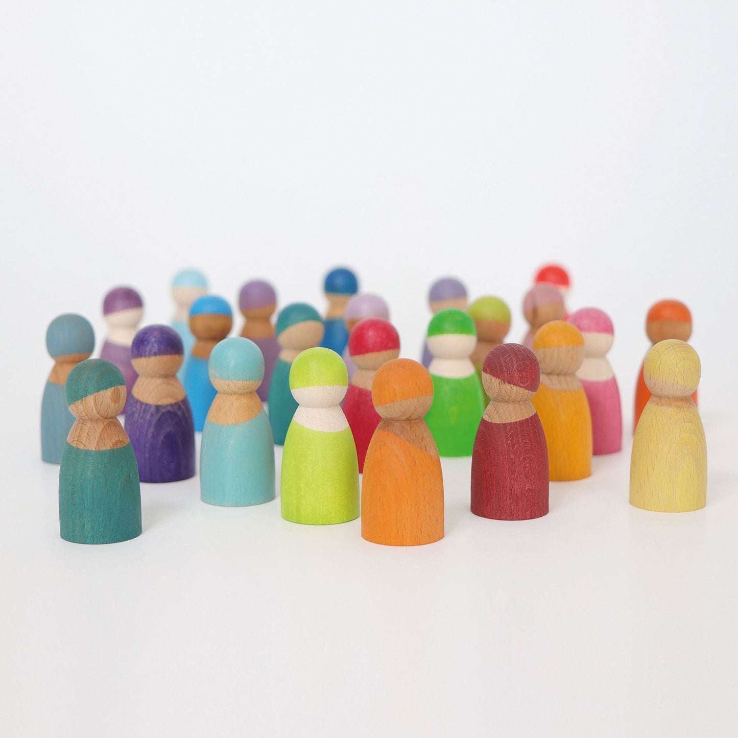 Pure Joy Wooden Rainbow Friends – 12-Piece Set