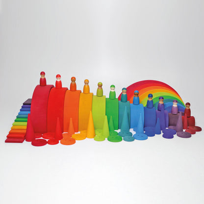 Pure Joy Wooden Rainbow Friends – 12-Piece Set