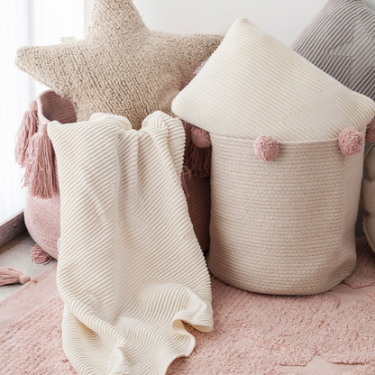 Soft Star Washable Cushion – Cozy Cotton Decorative Pillow for Kids