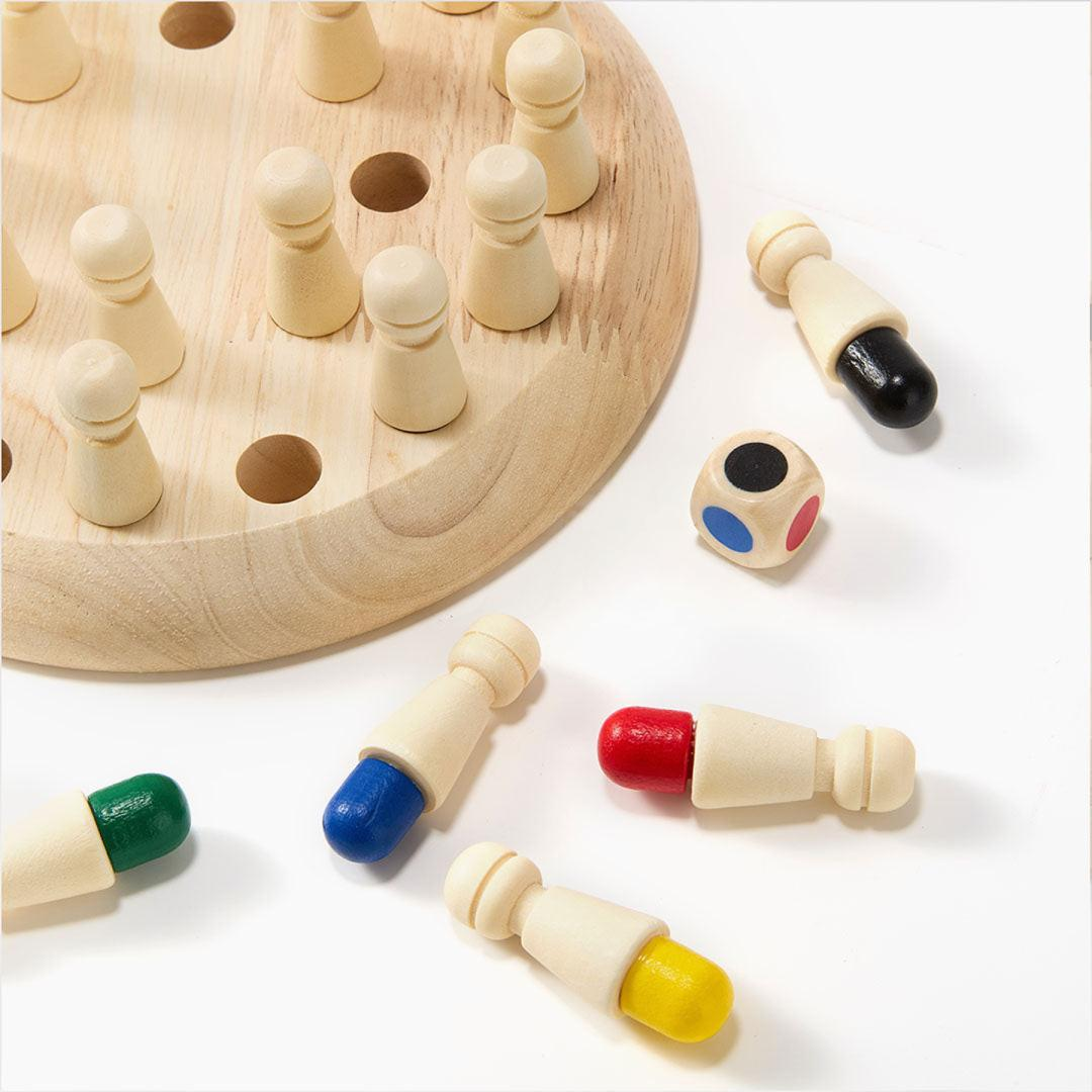 Wooden Memory Match Game | Color & Logic Learning Toy