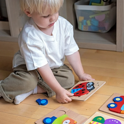 Wooden Animal Puzzle Set | Cognitive Play for Toddlers