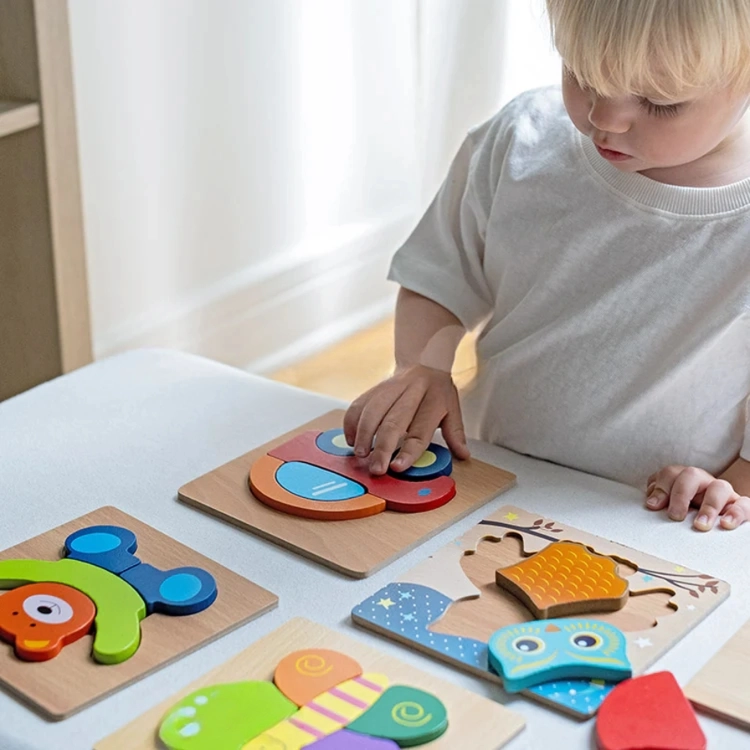 Wooden Animal Puzzle Set | Cognitive Play for Toddlers