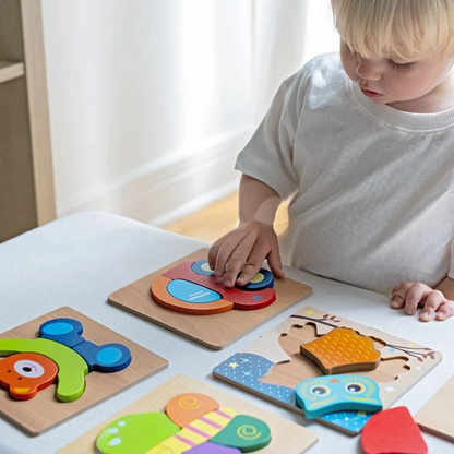 Wooden Animal Puzzle Set | Cognitive Play for Toddlers
