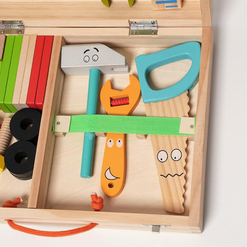 Pure Joy Wooden Tool Box – Little Builder Set