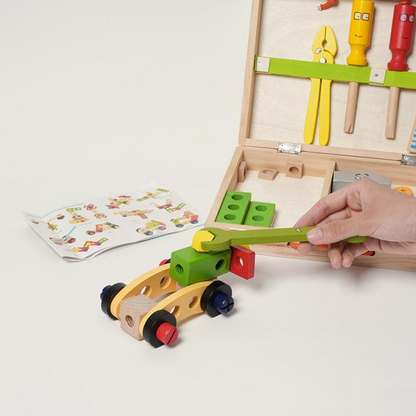 Pure Joy Wooden Tool Box – Little Builder Set