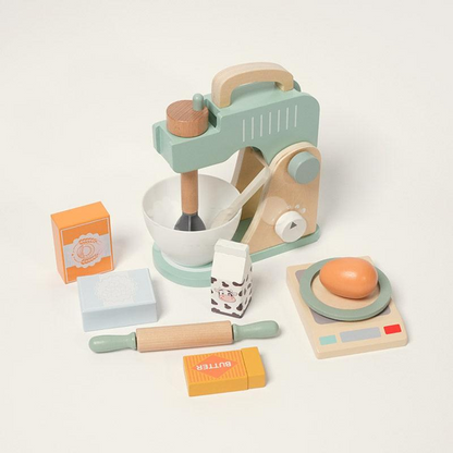 Pure Joy Little Baker - Wooden Mixer Set