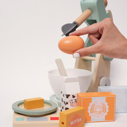 Pure Joy Little Baker - Wooden Mixer Set