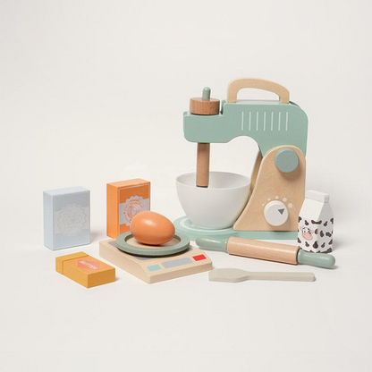 Pure Joy Little Baker - Wooden Mixer Set