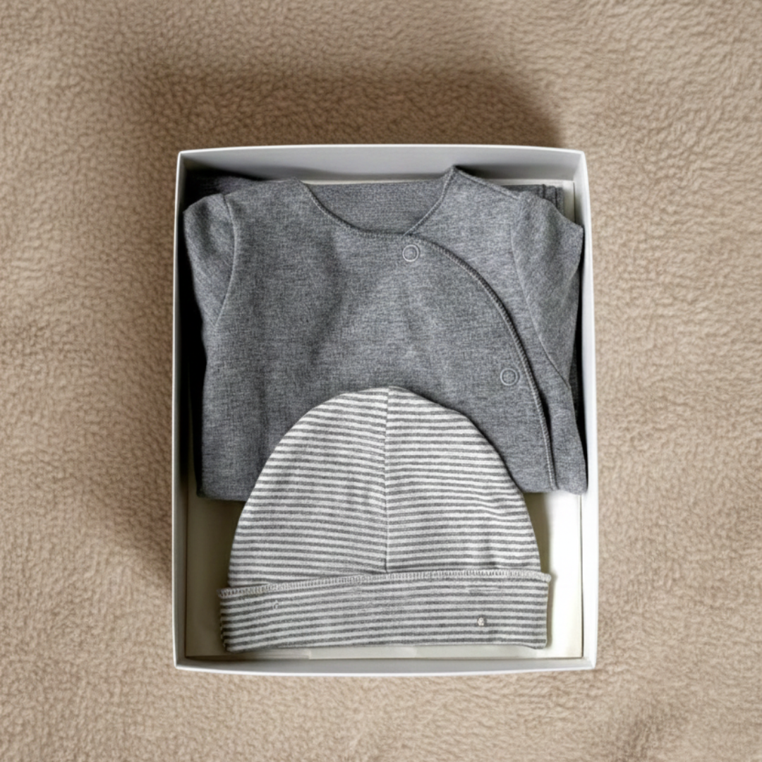 Pure Joy First Days Baby Gift Set | Grey