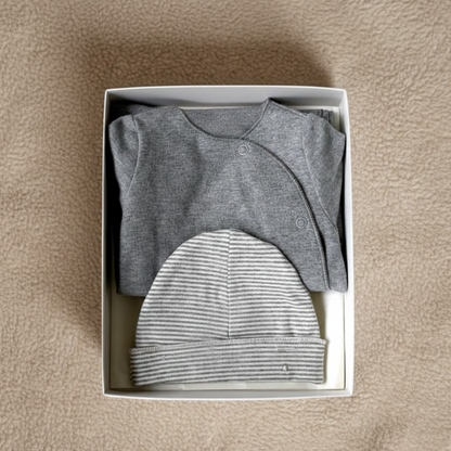 Pure Joy First Days Baby Gift Set | Grey
