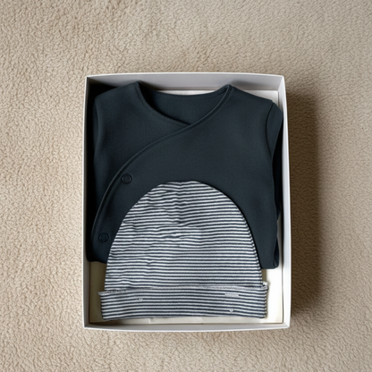 Pure Joy First Days Baby Gift Set | Blue Grey