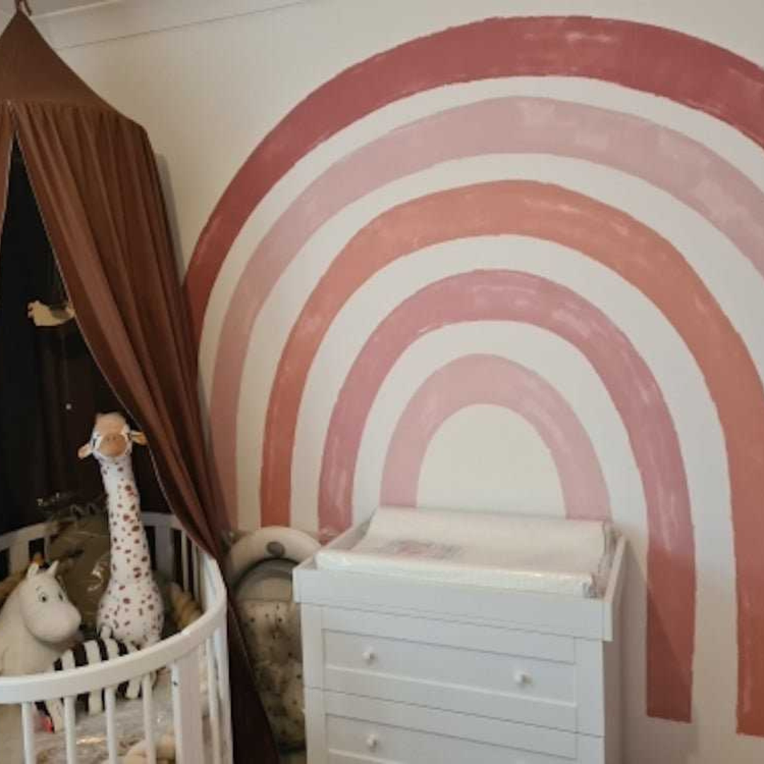 Boho Rainbow Wall Decal | Large Boho Rainbow Wall Sticker