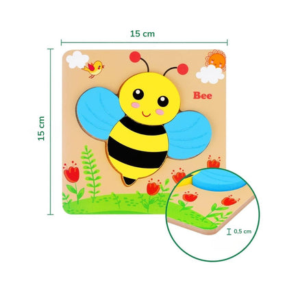 Wooden Animal Puzzle Set | Cognitive Play for Toddlers