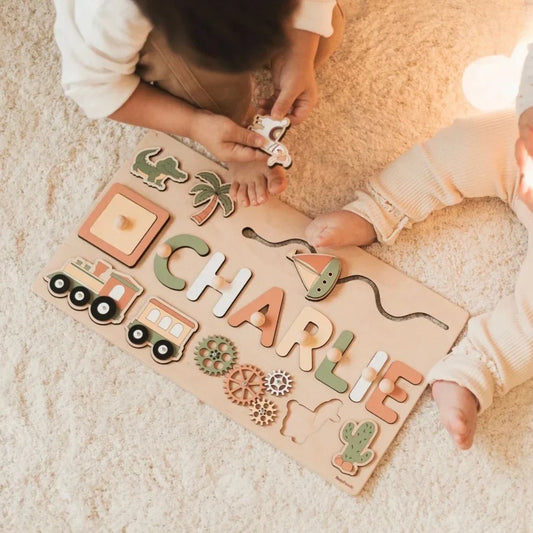 Toddlers Personalized Wooden Puzzle