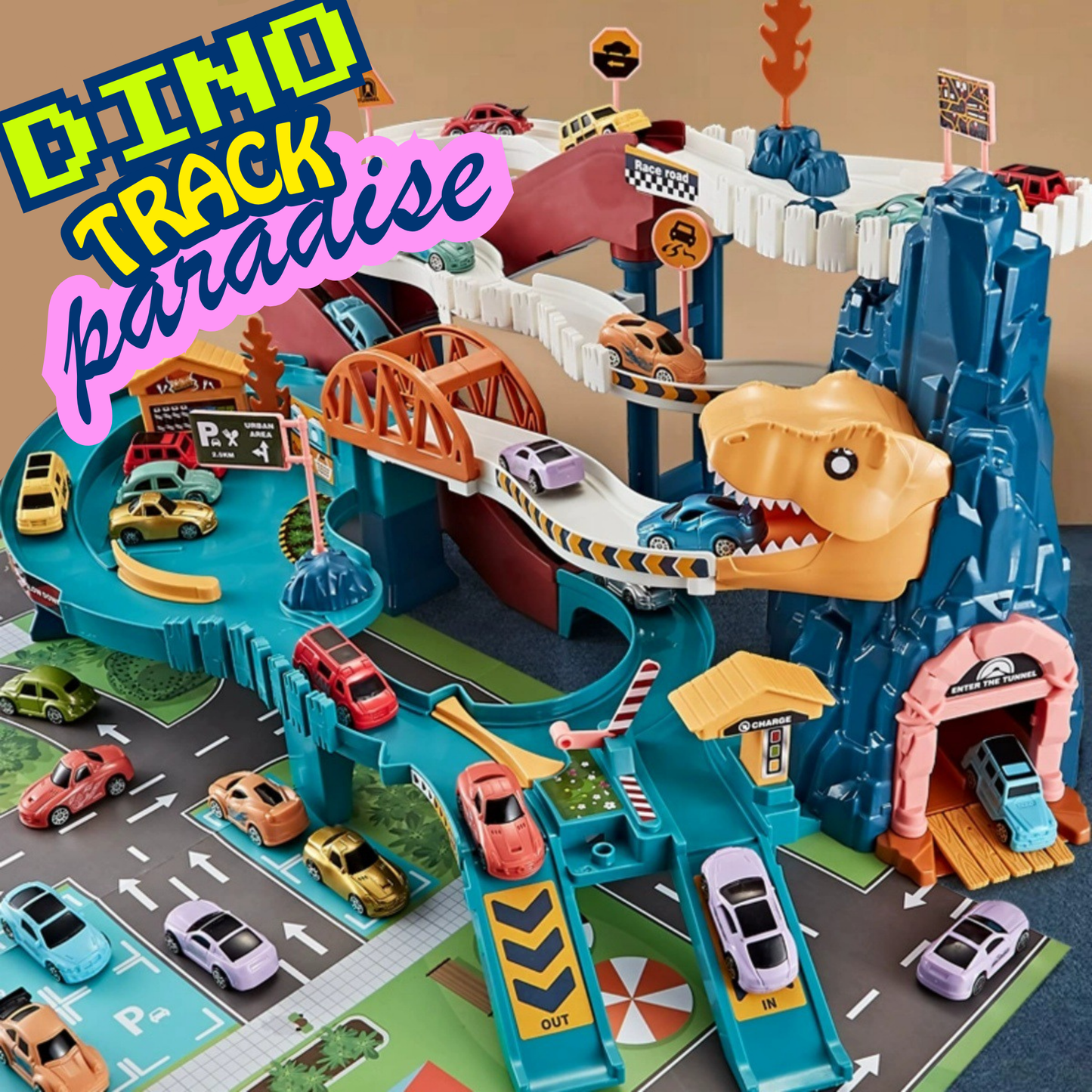 Pure Joy Dino Rail Adventure Set