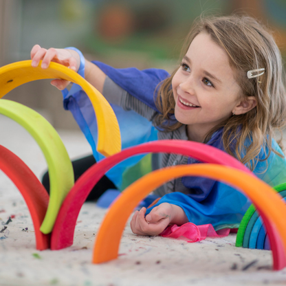 Pure Joy Large Wooden Rainbow – Endless Creative Play