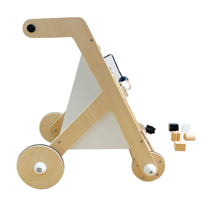 Montessori Multi-Activity Walker – Wooden Learning & Play Walker