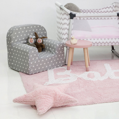 Soft Star Washable Cushion – Cozy Cotton Decorative Pillow for Kids