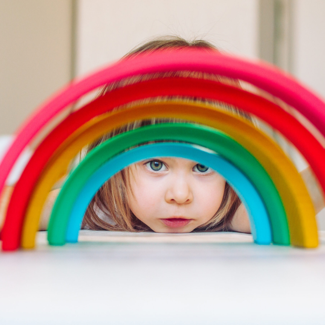 Pure Joy Large Wooden Rainbow – Endless Creative Play