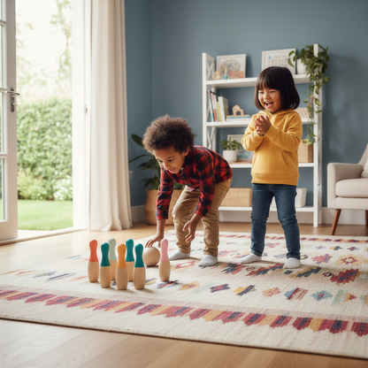 Pure Joy Wooden Bowling Set