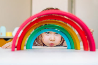 Pure Joy Large Wooden Rainbow – Endless Creative Play