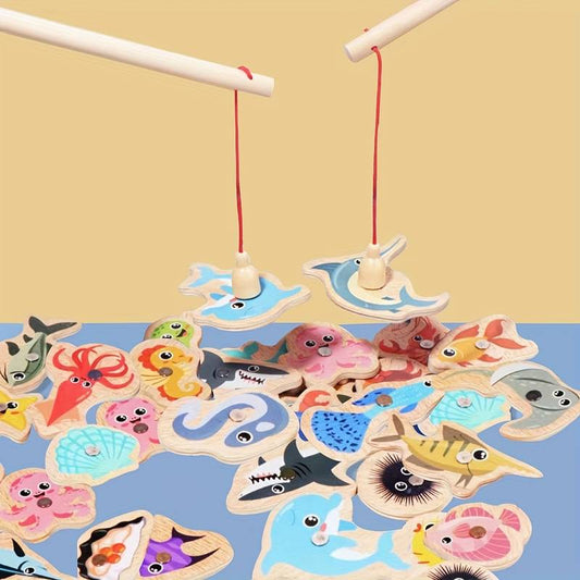 Montessori Magnetic Fishing Toy