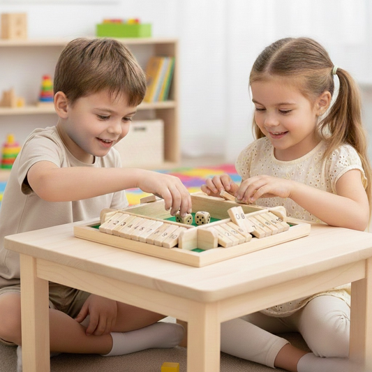 Wooden Shut the Box | Classic Math & Strategy Game