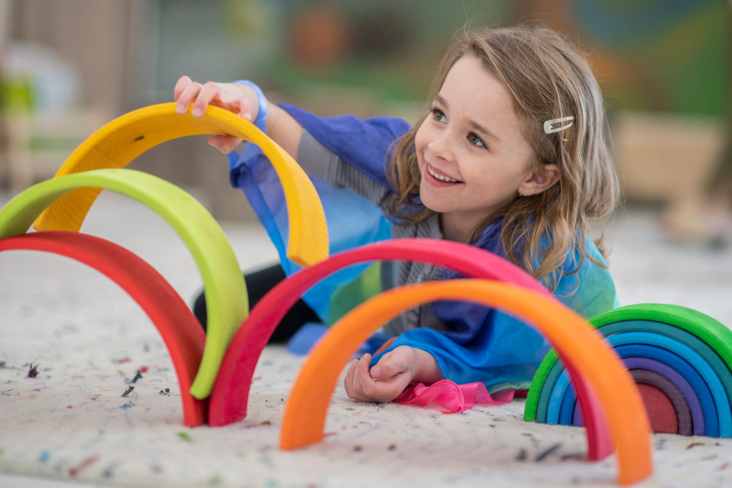 Pure Joy Large Wooden Rainbow – Endless Creative Play