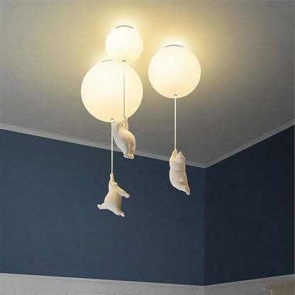 Teddy Bear Balloon Ceiling Light