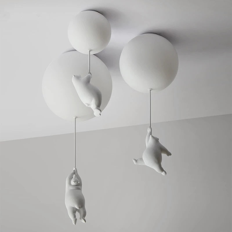 Teddy Bear Balloon Ceiling Light