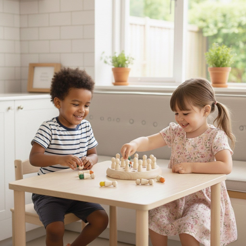 Wooden Memory Match Game | Color & Logic Learning Toy