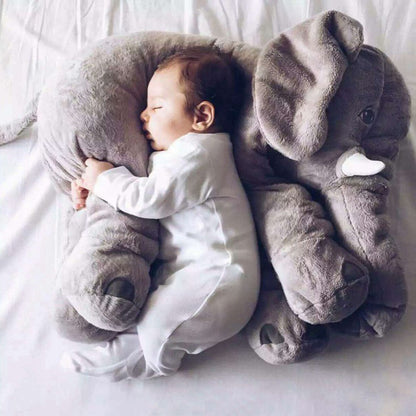 Pure Joy Elephant Cuddle Plush | Soft Grey