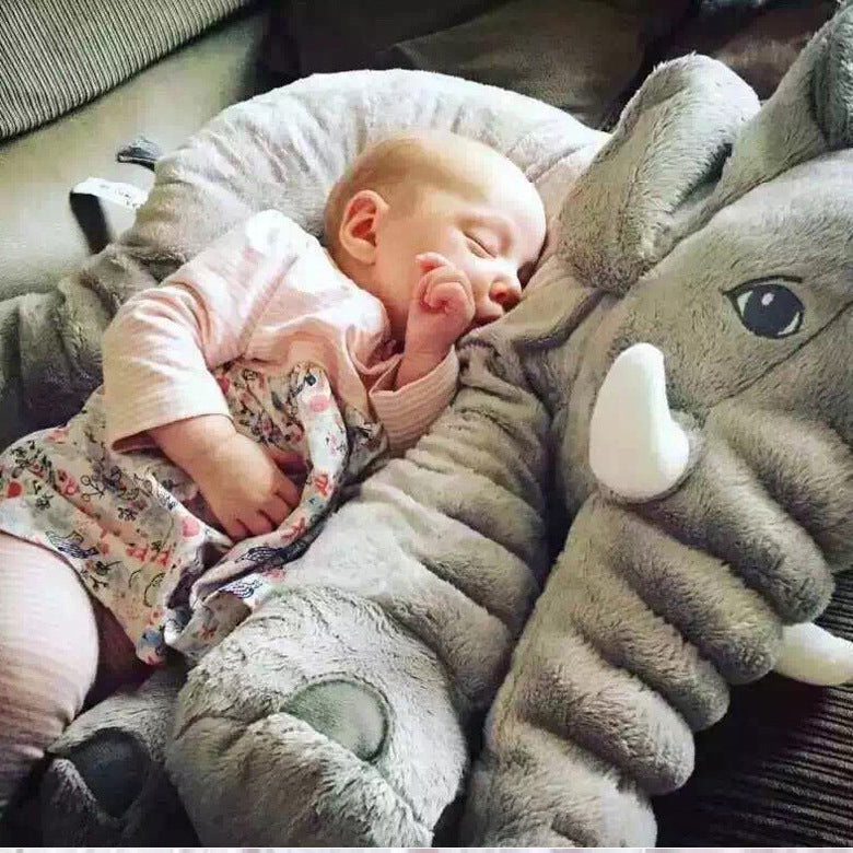 Pure Joy Elephant Cuddle Plush | Soft Grey