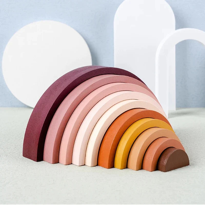 Wooden Rainbow Toy | Creative Stacking Set