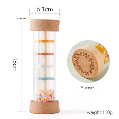 Pure Joy Sensory Rattle Ring – Wooden Baby Shaker