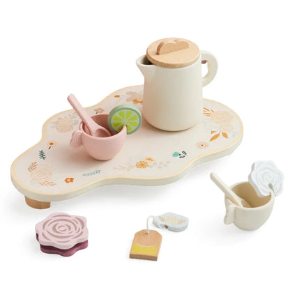 Floral Wooden Tea Party Set