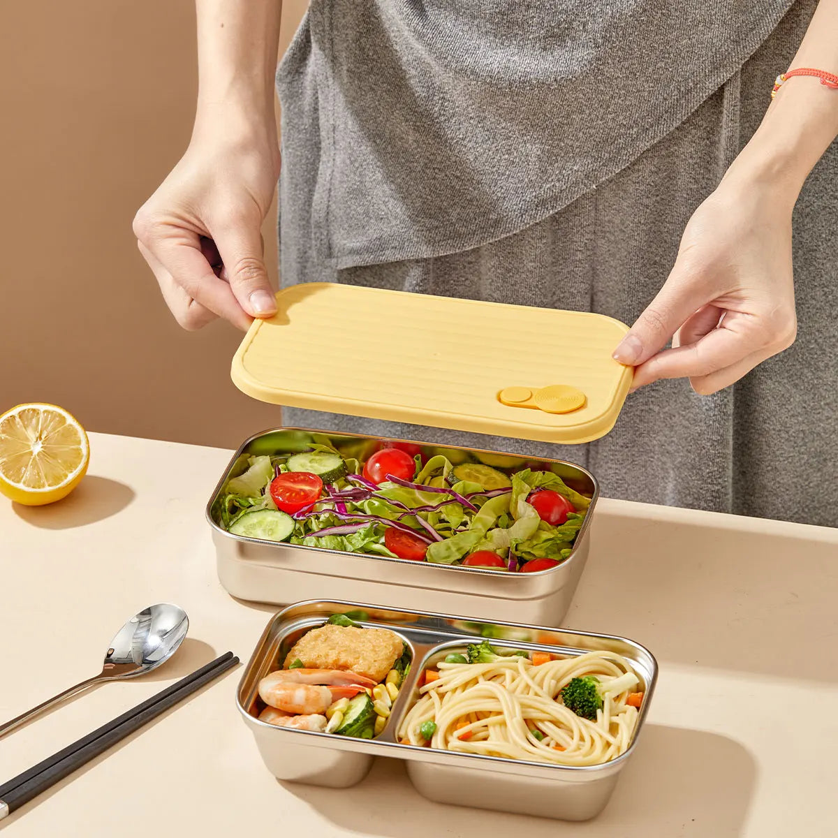 Pure Joy BentoBox™ – Stainless Steel Lunchbox for Kids (600 ml / 700 ml)