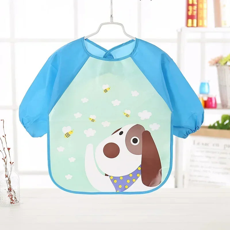 Pure Joy Messy Moments™ – Waterproof Baby Bib with Sleeves