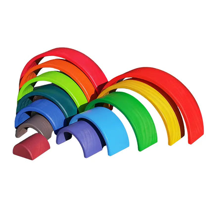 Pure Joy Large Wooden Rainbow – Endless Creative Play