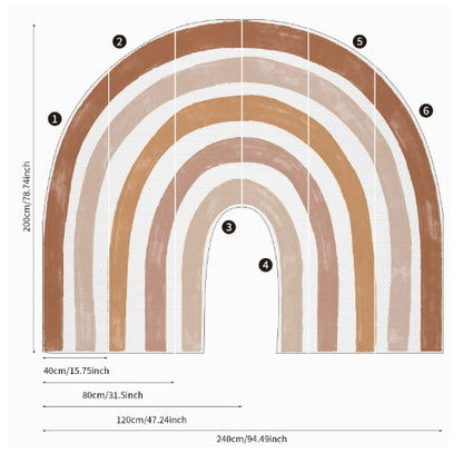 Boho Rainbow Wall Decal | Large Boho Rainbow Wall Sticker