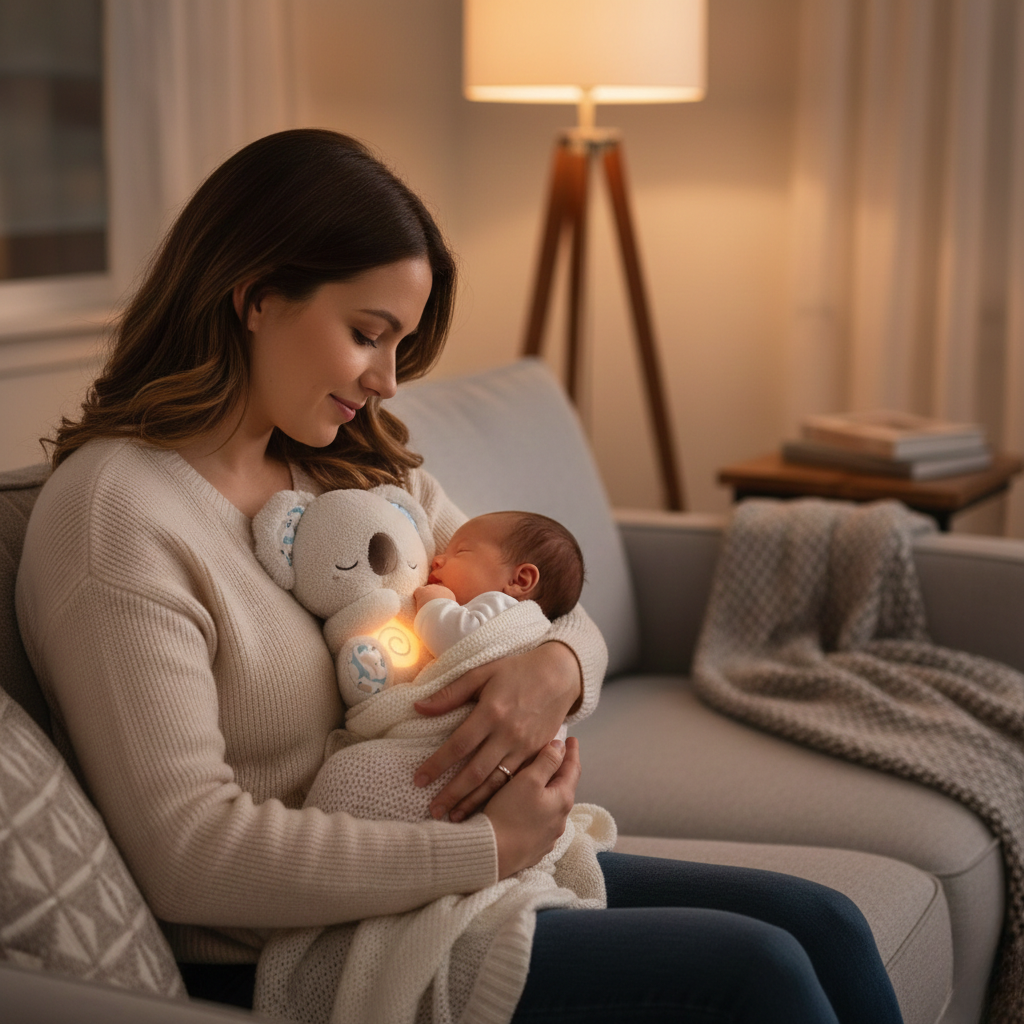 Pure Joy CalmKoala™ – Cry-Responsive White Noise Plush