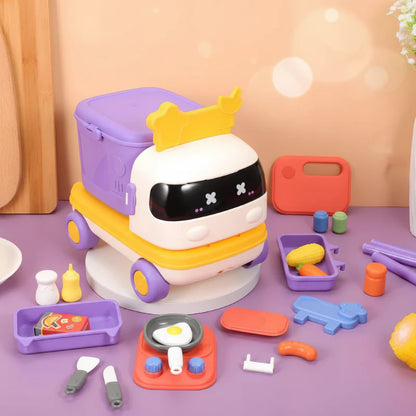 Pure Joy FoodDrive™ – 2-in-1 Play Car & Kitchen Set