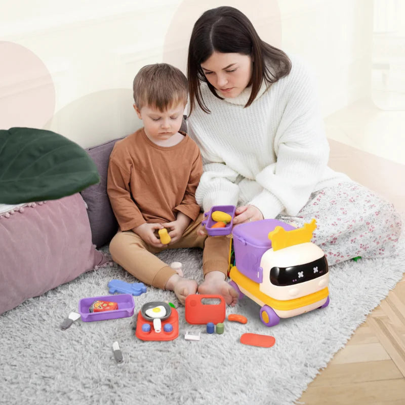 Pure Joy FoodDrive™ – 2-in-1 Play Car & Kitchen Set