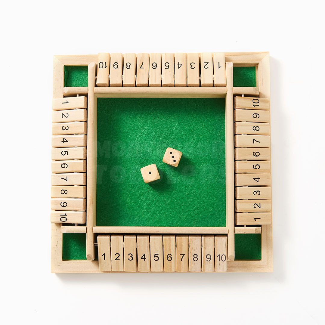 Wooden Shut the Box | Classic Math & Strategy Game