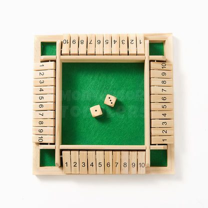 Wooden Shut the Box | Classic Math & Strategy Game