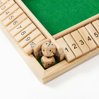 Wooden Shut the Box | Classic Math & Strategy Game