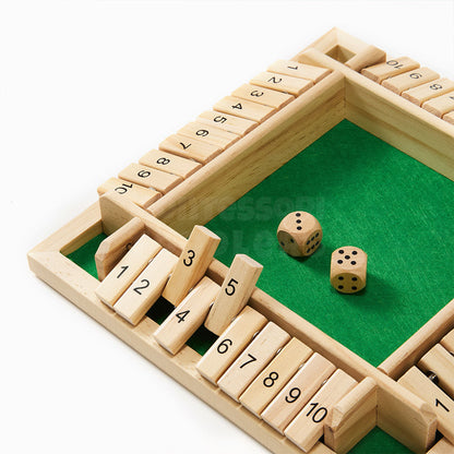 Wooden Shut the Box | Classic Math & Strategy Game